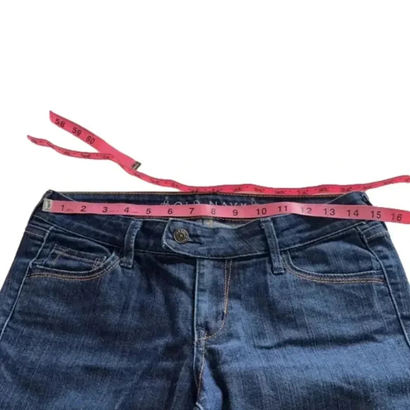 Old Navy regular fit dark wash denim jeans belt loops size 2 xs jeans 2011 - Picture 3 of 10